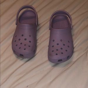 purple crocs